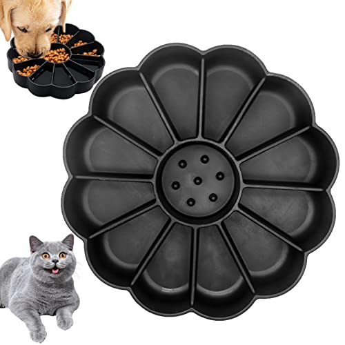 Hund Langsam Feeder Schüssel - Silikon Langsam Futternapf für Hunde - Pet Slower Food Feeding Gerichte Interaktive Bloat Stop Dog Bowl Verhindern Erstickung Gesunde Hundeschale Delr von delr