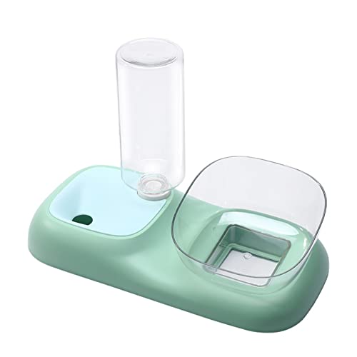 Katzenfutterspender | 2 in 1 Futternäpfe für Futter und Wasser | Wiederverwendbare Auto Food Feeder, Non-Spill Water Dispenser Pet Food Bowl für kleine mittelgroße Katzen, Hunde Delr von delr