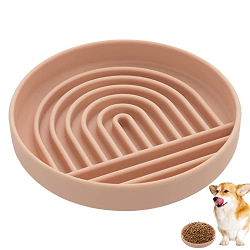 Langsamer Futterspender für Katzen,Silikon Kitty Slow Feeder Katzennapf | Pet Slower Food Feeding Bowls, lustige Hundenäpfe, langlebig, verhindert Ersticken, gesundes Design, Hundefutternäpfe, Delr von delr