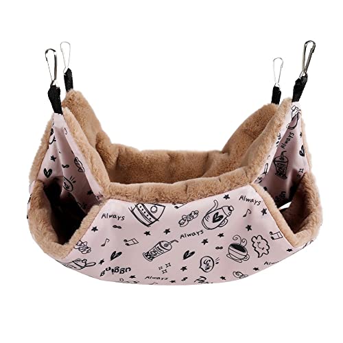 delr Frettchen Hängematte für Käfig | Frettchenbett mit doppellagigem Design, Hängematte für Kleintiere, Schlafsack für kleine Haustiere zum Schlafen und Ausruhen der Jahreszeiten delr Frettchen Hängematte für Käfig | Frettchenbett mit doppellagigem Design, Hängematte für Kleintiere, Schlafsack für kleine Haustiere zum Schlafen und Ausruhen der Jahreszeiten von delr