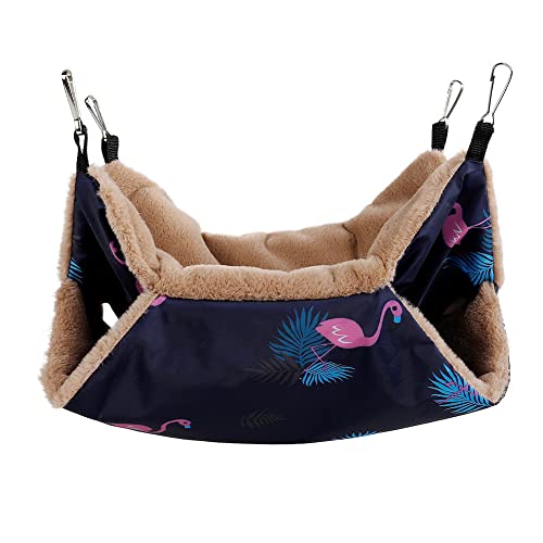 delr Hamster Hängematte | Chinchilla Hängematte 2 in 1 - Hängematte für Kleintiere, Schlafsack für kleine Haustiere zum Schlafen und Ausruhen Jahreszeiten delr Hamster Hängematte | Chinchilla Hängematte 2 in 1 - Hängematte für Kleintiere, Schlafsack für kleine Haustiere zum Schlafen und Ausruhen Jahreszeiten von delr