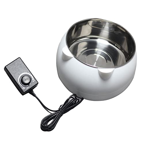 delr Hunde-Thermo-Napf, Dog Thermal-Bowl Beheizter Fressnapf für Hunde, Katzen, Pet Water Heater Thermostatic Control Bowl für Katzen, Hunde, Hühner, Vögel, Outdoor, Winter, Hundenapf von delr