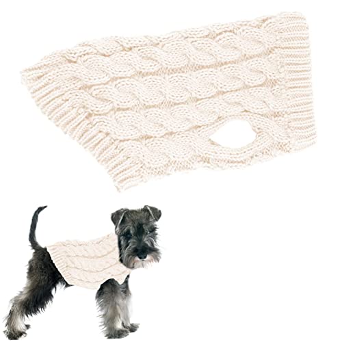 delr Strickkleidung für Hunde | Pullover für Hunde aus Thermo-Strick mit Rollkragen – Winterkleidung für kleine Größen, Pullover für Hunde Jungen oder Mädchen für kleine Katzen von delr