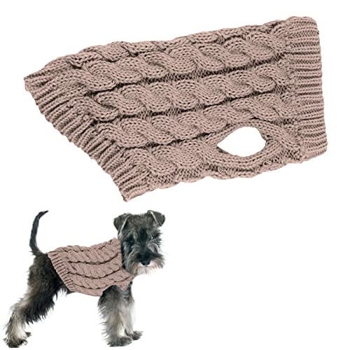 delr Strickkleidung für Hunde – Rollkragenpullover für kleine Hunde – Wintermantel für Hunde, Kleidung für Haustiere, Jacke mit Rollkragen für Hunde, Outfits, Welpen, Overall von delr