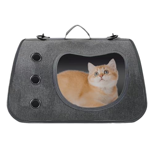 demaxiyad Tragetasche für Katzen, verstellbar, Tier-Outdoor-Tragetasche, Schulter-Tragetasche, Haustier-Transportzubehör, transparente tragbare Lösung für Spaziergänge, Picknick, Camping demaxiyad Tragetasche für Katzen, verstellbar, Tier-Outdoor-Tragetasche, Schulter-Tragetasche, Haustier-Transportzubehör, transparente tragbare Lösung für Spaziergänge, Picknick, Camping von demaxiyad
