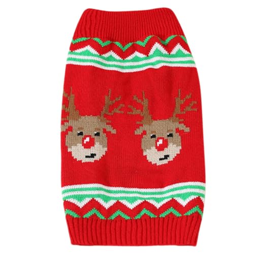 demaxiyad Weihnachtliche Hundekleidung, weiches Hunde-Shirt, warmer Hundepullover, gestrickt, atmungsaktiv, Haustierzubehör für Kätzchen und Katzen demaxiyad Weihnachtliche Hundekleidung, weiches Hunde-Shirt, warmer Hundepullover, gestrickt, atmungsaktiv, Haustierzubehör für Kätzchen und Katzen von demaxiyad