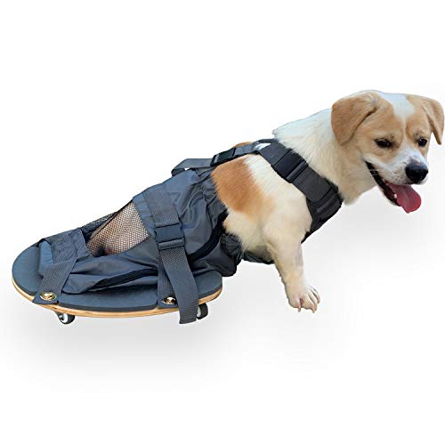 derYEP Pet Scooter Rollstuhl für Hinterbeine, paralysierter Hund, schützt Brust und Gliedmaßen... (S-Drag Bag) von derYEP