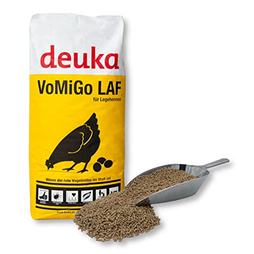 deuka VoMiGo LAF 25 kg | Legehennen-Alleinfutter Mehl | Bekämpfung der Roten Vogelmilbe | Alleinfuttermittel | Legehennenfutter | Anti Dermanyssus Gallinae von deuka