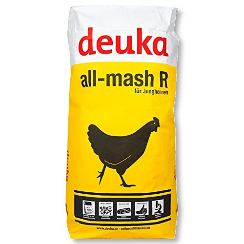 deuka all-mash R 25 kg Mehl | Aufzuchtfutter für Junghennen | ab der 8. Lebenswoche | Junghennenfutter | Alleinfuttermittel für Junghennen von deuka