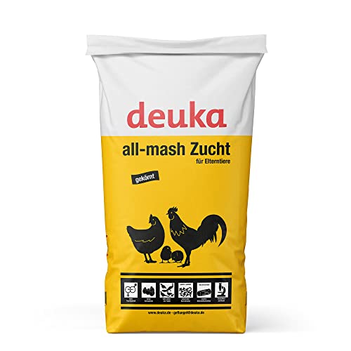 deuka All-mash Zucht 25 kg | Geflügelfutter | Alleinfutter für Elterntiere von Rassegeflügel | Alleinfutter für Zuchtgeflügel | Futter für Elterntiere in der Legezeit von deuka