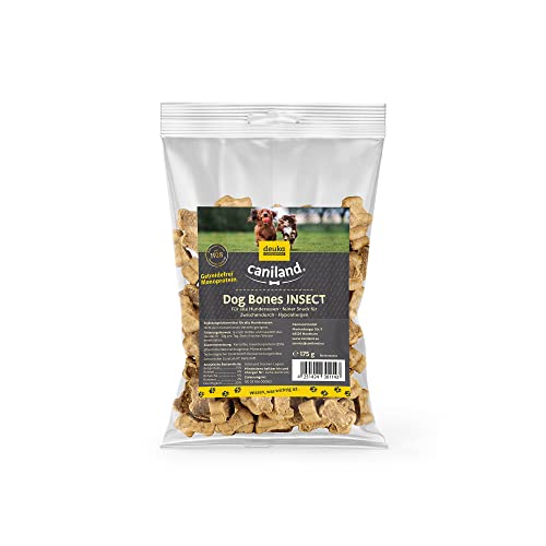 Dog Bones Insect | 5x175g | 100% fleischfrei | Hundeleckerli getreidefrei | Insekten als Single-Protein-Quelle | Hundesnack für Allergikerhunde | für ernährungsempfindliche Hunde von deuka