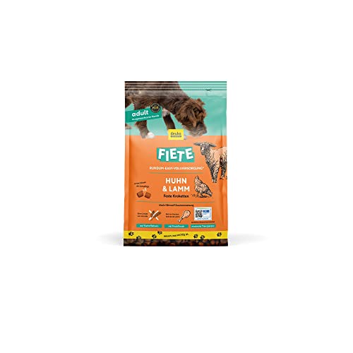 Fiete Adult Huhn & Lamm 3kg | Hochwertiges Nährstoff-Trockenfutter |für ernährungs-Sensible Hunde | Omega 3 & 6 | getreidefrei | geprüfte Qualität (KIN-Institut) | deutsche Herstellung von deuka