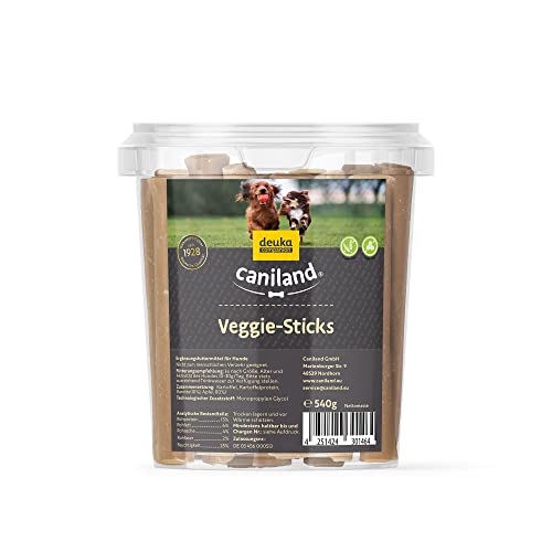 Veggie-Sticks Kartoffel mit Karotte & Apfel 540g | Premium-Qualität | Hundeleckerli getreidefrei & vegetarisch | verdauungsfördernd | für Allergikerhunde und nahrungssensible Hunde von deuka