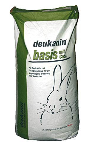 deuka Basis mit Cocc. für Kaninchen, 25 kg, Geschmacklos, All Life Stages, Erwachsene Kaninchen (Darmparasiten-Schutz), Kaninchenfutter von deuka