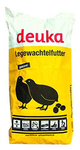 deuka Legewachtelfutter 25 kg, Wachtelfutter, Legewachtel Futter, Wachtel 2 mm Pellets von deuka