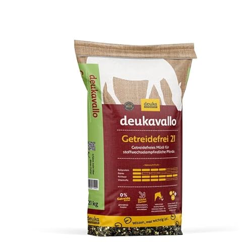 deukavallo Getreidefrei 21 |Getreidefreies Müsli für stoffwechselempfindliche Pferde | 21 kg von deukavallo