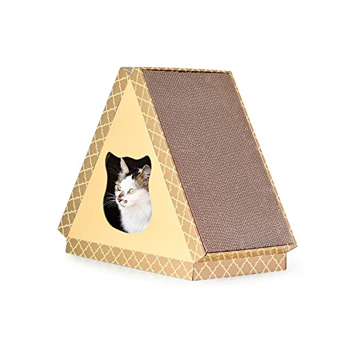 Cat Scratcher Board 2-in-1 Multifunctional Cat Scratching Corrugated Paper Scratch Board Cat Scratcher Lounge and Cat Games von dfghjdfgas