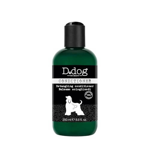 D.DOG | Pflegespülung, Shampoo für Hunde, entwirrend und weichmachend, reduziert Knoten für ein weiches und geschmeidiges Haar, verkürzt die Pflegezeit, 250 ml von D DOG PET BEAUTY
