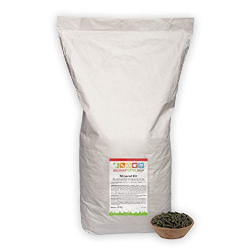 Mineral Kit 20 kg pelletiert für Pferde I reichhaltig an Vitamin D, Vitamin E und Biotin, Zink (organisch) | |Aminosäuren Lysin Methionin | Basis Mineralfutter für das Immunsystem von discountfutter.shop