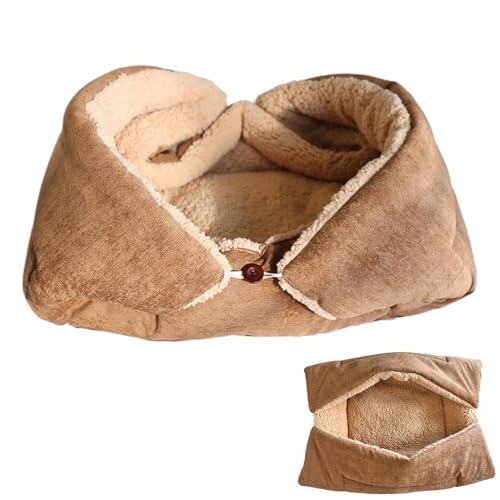 Bequemes Winternest für Katzen – waschbare Nester für Katzen, Katzenbett, 2-in-1-Schlafsack für kleine Hunde, waschbares Versteck zum Schlafen, Indoor-Sofas, warmes Bett für Anim von dmqdu