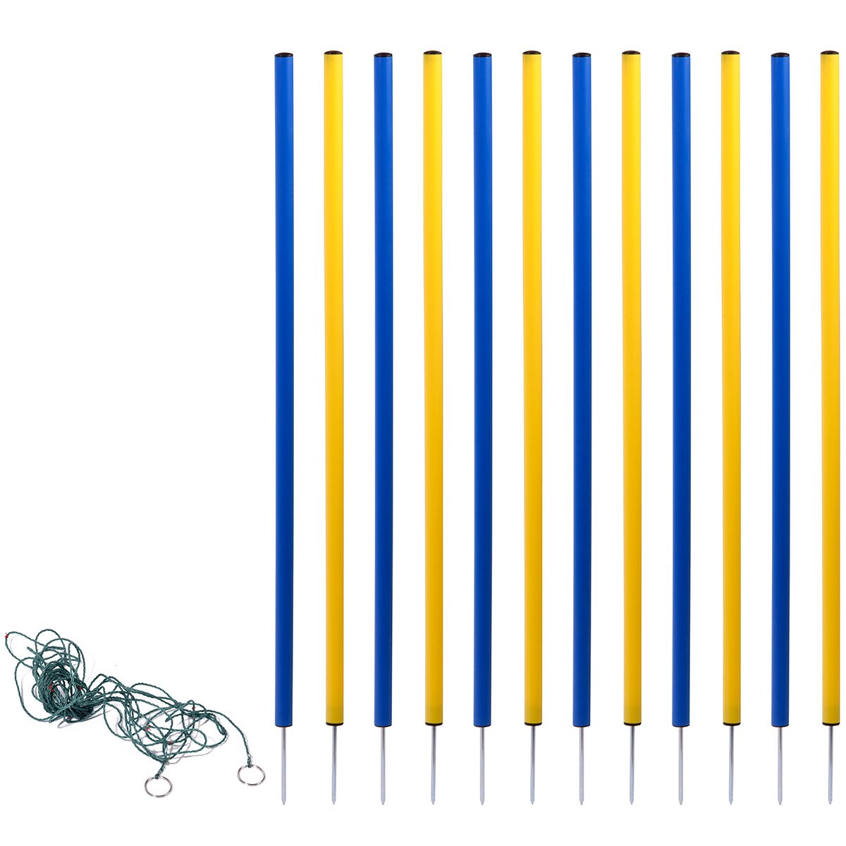 dobar 12-teiliges Agility Slalom Set inkl. Tragetasche von dobar petlife