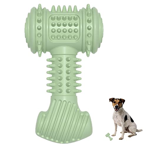 dobooo Kauspielzeug für Hunde - Stachelhammer aus TPR-Gummi, unzerstörbares Hundespielzeug zur Reinigung der Hundezähne - Toughest Natural TRP Dog Hammers Interaktives Hundespielzeug für Hunde von dobooo