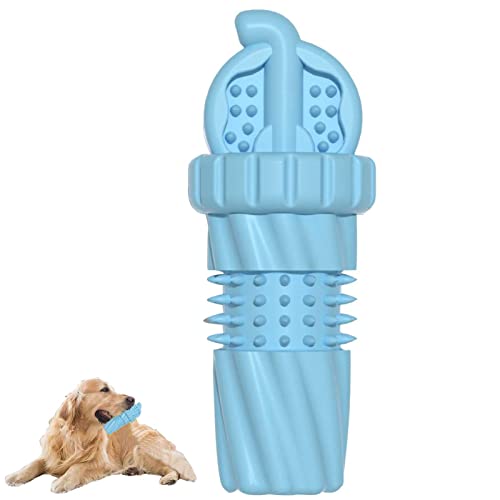 dobooo Robustes Hundespielzeug | TPR Rubber Barbed Cola Cup Shape Unzerstörbares Hundespielzeug für die Reinigung der Hundezähne | Zahnreinigung und Zahnfleischmassage Robustes Hundespielzeug von dobooo