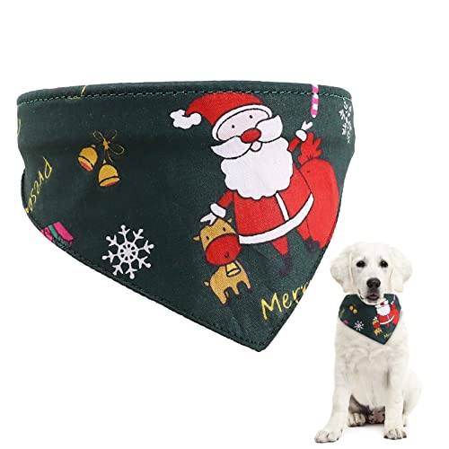 dobooo Weihnachtsbandanas für Hunde - Hochwertige Polyester-Baumwoll-Haustier-Weihnachtsbandanas - Hundezubehör Halsband für Weihnachtsfeiern, Alltagskleidung, Fotoshootings und Cosplay-Partys von dobooo
