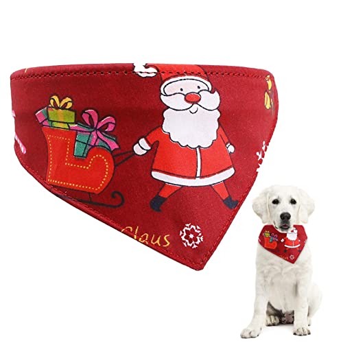 dobooo Weihnachtsbandanas für Hunde | Niedlicher Weihnachtshaustier-Dreiecksschal,Haustier-Dreieck-Lätzchen, Weihnachtsdreieck-Speichelhalsband Heimtierbedarf für Haustiere, Katzen, Hunde von dobooo