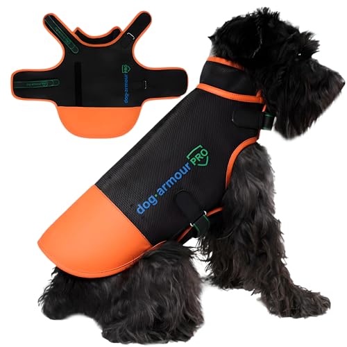 Dog Armour PRO - Reflektierende Hundegeschirrweste für mittelgroße Hunde – Erstickungsfreies Hundezubehör zum Schutz Ihres Haustieres vor Raptor- und Tierangriffen – verstellbare Hundeweste – von dog armour PRO