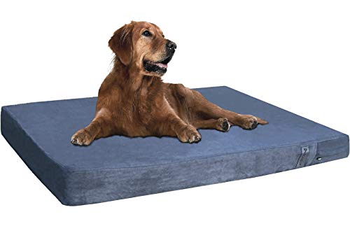 AOKEY Dogbed4less Hundebett aus Memory-Schaum, orthopädisch, innen wasserdichte Hülle und 2 waschbare äußere Bezüge, Verschiedene Größen, Farben von dogbed4less