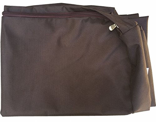 Dogbed4less Großes ballistisches 1680 Hundebett, strapazierfähig, externer Reißverschluss, nur Ersatzbezug, 104 x 68 x 10 cm, Seal Brown von dogbed4less