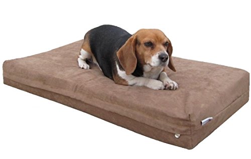 Dogbed4less Orthopädisches Gel-Kühlbett aus Memory-Schaum mit wasserdichtem Futter und waschbarem Außenbezug für kleine bis mittelgroße Haustiere von dogbed4less