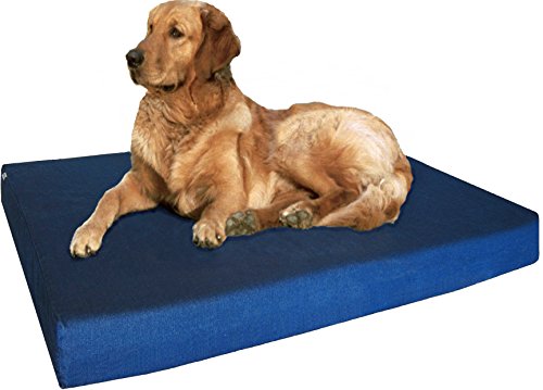 Dogbed4less Orthopädisches Hundebett mit Memory-Schaum für mittelgroße und große Haustiere, wasserdichtes Futter, strapazierfähiger Bezug, 104 x 68 x 10 cm (passend für 107 x 71 cm) von dogbed4less