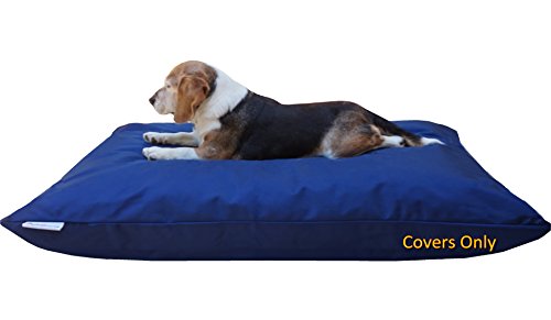 dogbed4less DIY Do it Yourself Pet Kissen Bezüge 2 Pack Bundle – Bettwäsche Pet bett Reißverschluss Externe Abdeckung + Größe, 48"X29" Large, 1680 Ballistic in Blue von dogbed4less