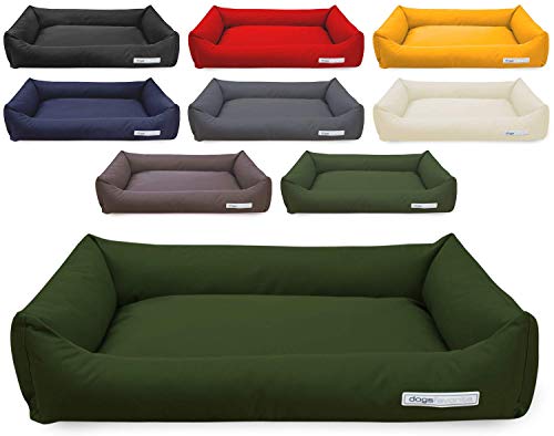 dogsfavorite Hundebett Comfort + Visco aus Nylon Gr. M 100 x 75cm grün orthopädisch Hundekissen Hundesofa Hundebetten von dogsfavorite