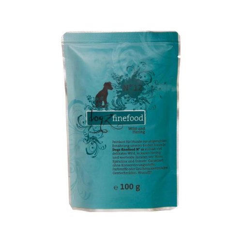 Dogz finefood Beutel No. 12 Wild & Hering (12 x 100g) von dogz finefood