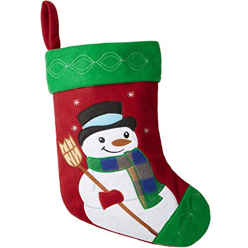 dressforfun 303313 Nikolausstiefel mit Schneemann Motiv, ca. 26 x 36,5 cm von dressforfun