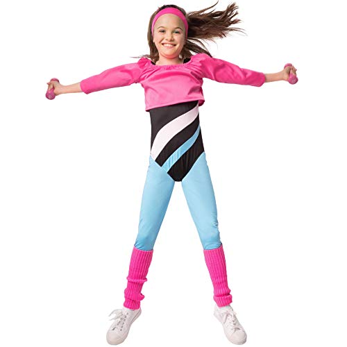 dressforfun 900568 Fitness-Sternchen, Aerobic-Outfit im Stil der 80er Jahre (140| Nr. 302733) von dressforfun