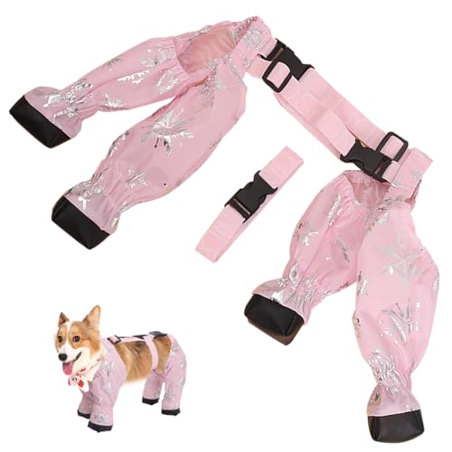 Protectors Hunde Hosenträger Stiefel süße wasserdichte Hund Schuhe Winter atmungsaktive Hundestiefel mit verstellbarem Schnalle -Gurt im Freien im Freien für Hunde, XL, XL von dsbdrki