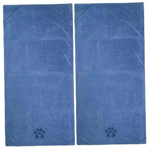 dsbdrki Bettdecke Hundetuch 2pcs Hundebadhandtuch 28x55 '' Mikrofasel Handtuch weich ＆ Saughöses Hunde Trocknen Handtuch Schnell trocknend Haustuch Medium große Hunde Katzen duschen von dsbdrki