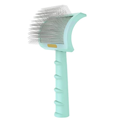 dsbdrki Comb Slicker Pinsel Hundepflege Pinsel extra Langer Stift Slicker Pinsel Katze Haarbürste Slicker Kamm für Haustier Deshedding entfernt Lange lose Haare Undertoße (grün) von dsbdrki