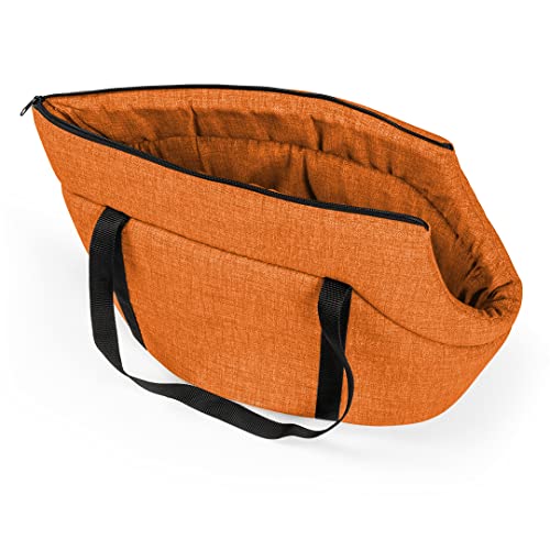 duvoplus, Transporttasche Tangerine 50 x 22 x 31 cm, Orange, praktische Tasche für unterwegs, Zwei ausziehbare Gurte, bequemes Kissen, Reißverschluss, Elegantes Design von Duvoplus