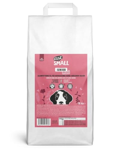 Eat Small JUNIOR Maxi 2kg - Trockenfutter für Welpen ab 20kg Endgewicht | Mit Insektenprotein, hypoallergen & nachhaltig | Ideale Krokettengröße für Milchzähne | Glutenfrei & leicht verdaulich von eat small