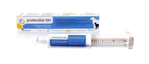 Ecuphar Protecdiar KH Paste | 15 ml | Diät-Ergänzungsfuttermittel zur Linderung akuter Resorptionsstörungen für Hunde und Katzen | Bei und nach akutem Durchfall | Mit Bentonit von ecuphar