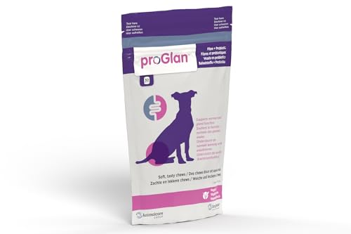 ecuphar proGlan Chews | 30 Stück | Ergänzungsfuttermittel für Hunde | Zur Verbesserung der Kotkonsistenz und zur Unterstützung des Entleerungsmechanismus der Analdrüsen von ecuphar