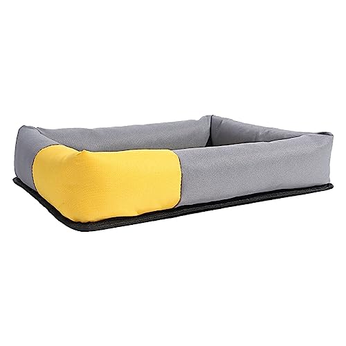 eexuujkl Universal Pets Waschbare Kühlmatte Gefaltet Tragbare Sommer Kühlmatte Atmungsaktive Decke Zubehör Haushalt Outdoor, Gelb L von eexuujkl