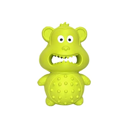 ehozirta Tough Dog Chew Toy Aggressive Chewer for Chewers Interactive Rubber Squeaky Dogs Eco-friendly Durable Teeth Cleaning Anxiety Relief Suitable Small Green von ehozirta