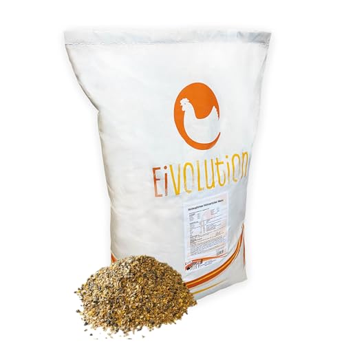 Eivolution Bio-Hühnerfutter & Wachtelfutter - Legehennenmehl - 14kg - Hochwertiges Alleinfutter von eivolution