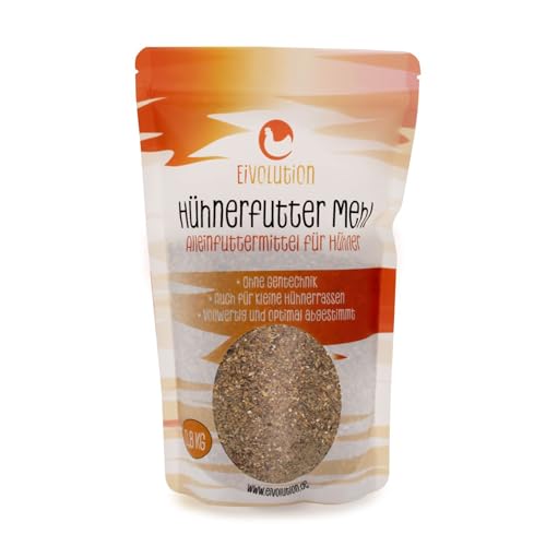 Eivolution Bio-Hühnerfutter & Wachtelfutter - Legehennenmehl - 3kg - Hochwertiges Alleinfutter von eivolution